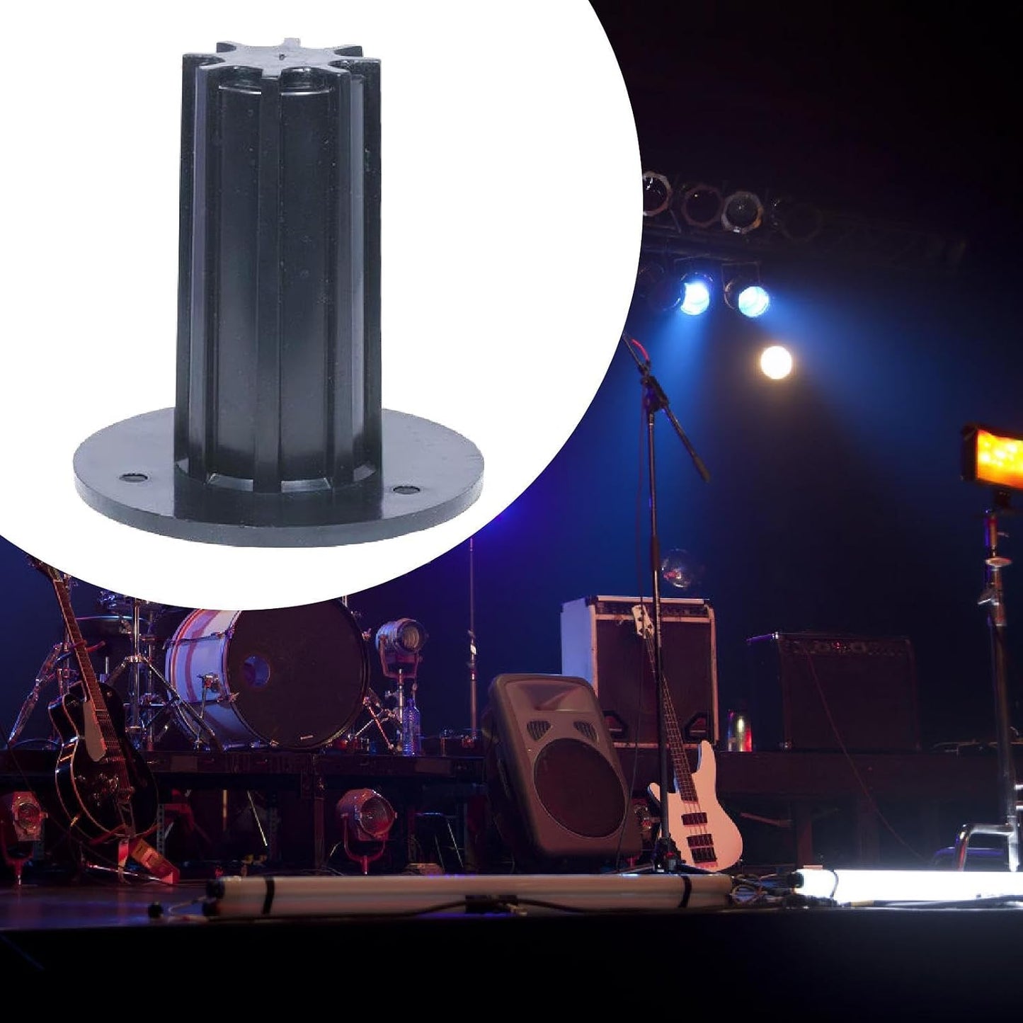 FVDPWYE Speaker Stand Top Hat Mounting Bracket Easy Installation Mounts Hat Speaker Cabinet Pole Mount, Style D