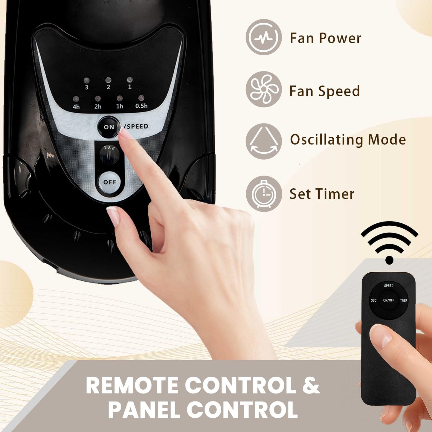 20 Inch Wall Mount Fan with Remote 2 Pack, 3-speed Wall Oscillating Fan with 5 Blades, Adjustable Tilt and Timing, High Velocity Wall Mounted Fans for Bedroom, Gym, Office, Warehouse, Garage