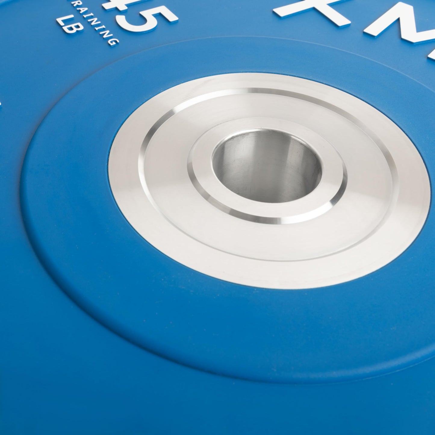 XMARK 45 lb Premium Virgin Rubber Bumper Plates with Chrome-Plated Steel Inserts for Serious Lifters