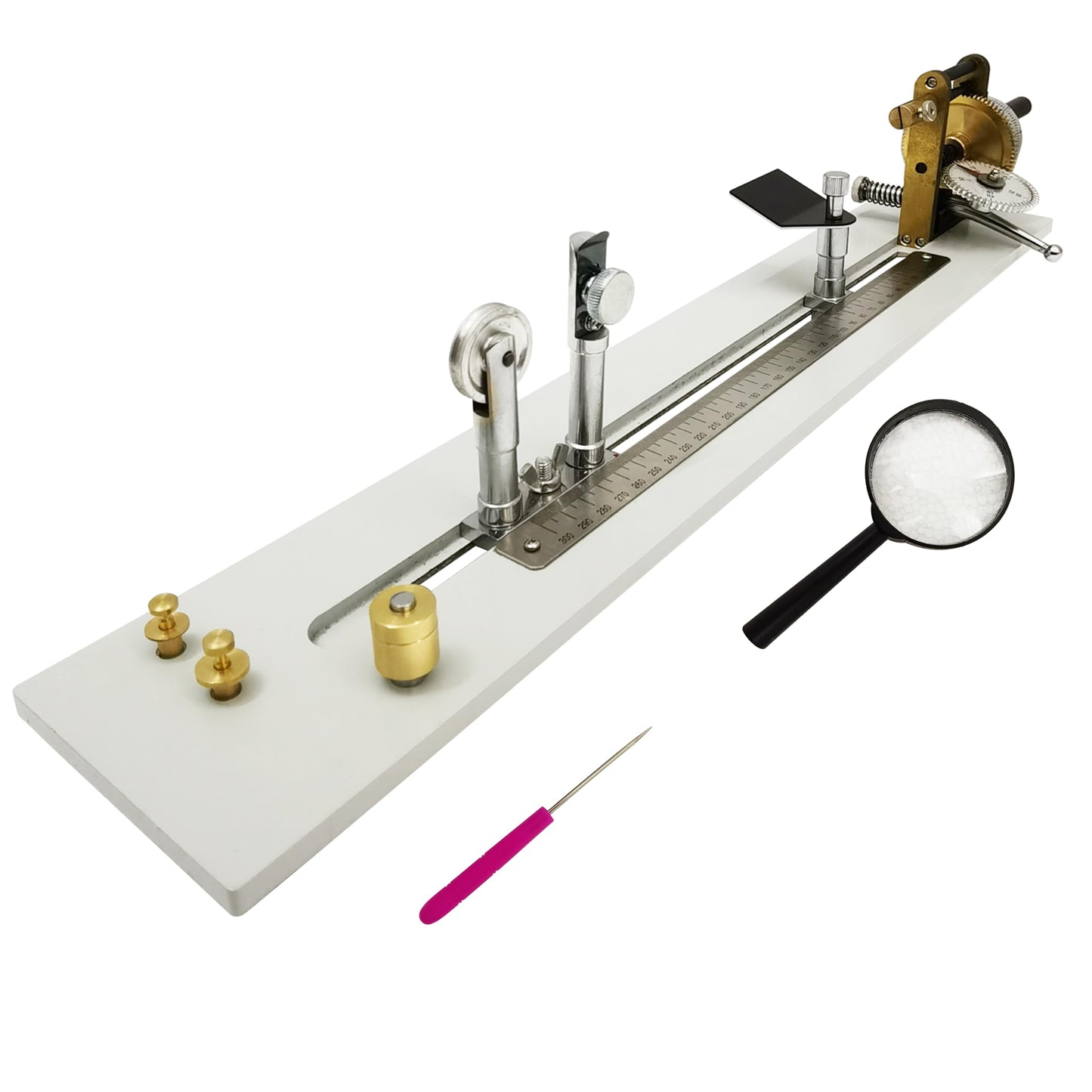 INTBUYING Yarn Twist Tester Hand Crank Twist Meter Twisting Machine Twist Indication 0.1-500 Twists Yarn Twist Tester for Cotton, Wool, Linen, Silk and Other Yarns