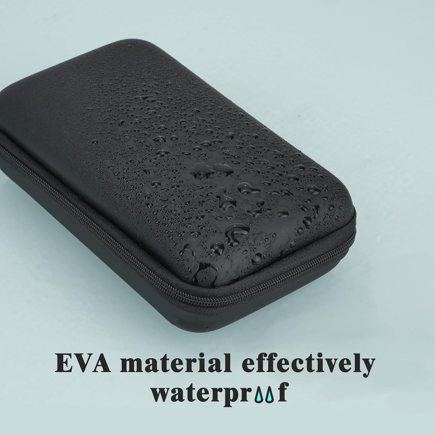 Zoyiancy Power Bank Case, Hard Cover Cable Storage Bag, Travel Shockproof Carrying Portable Eva Case for Power Cable