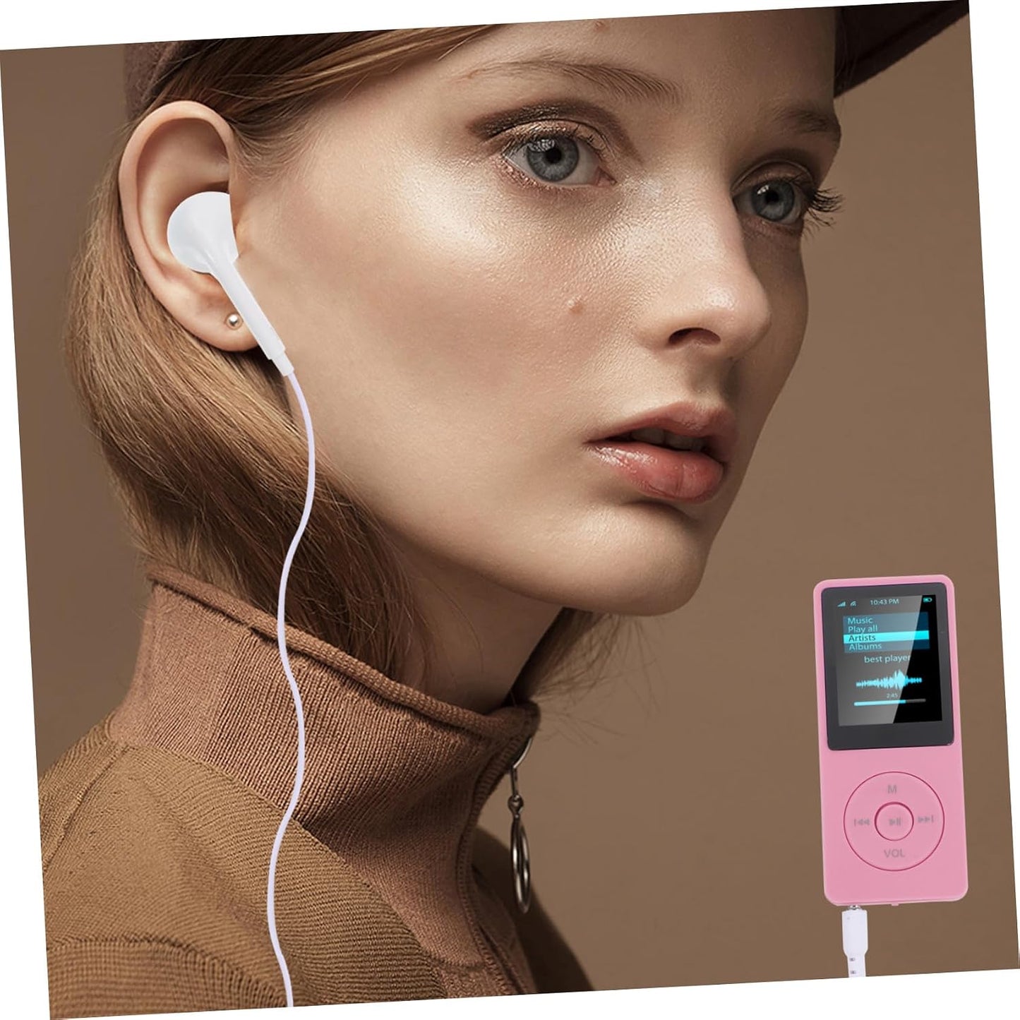 CAXUSD Lossless Sound Music Player Portable Media Player with Classic Buttons Lightweight for Seniors Supports Amv