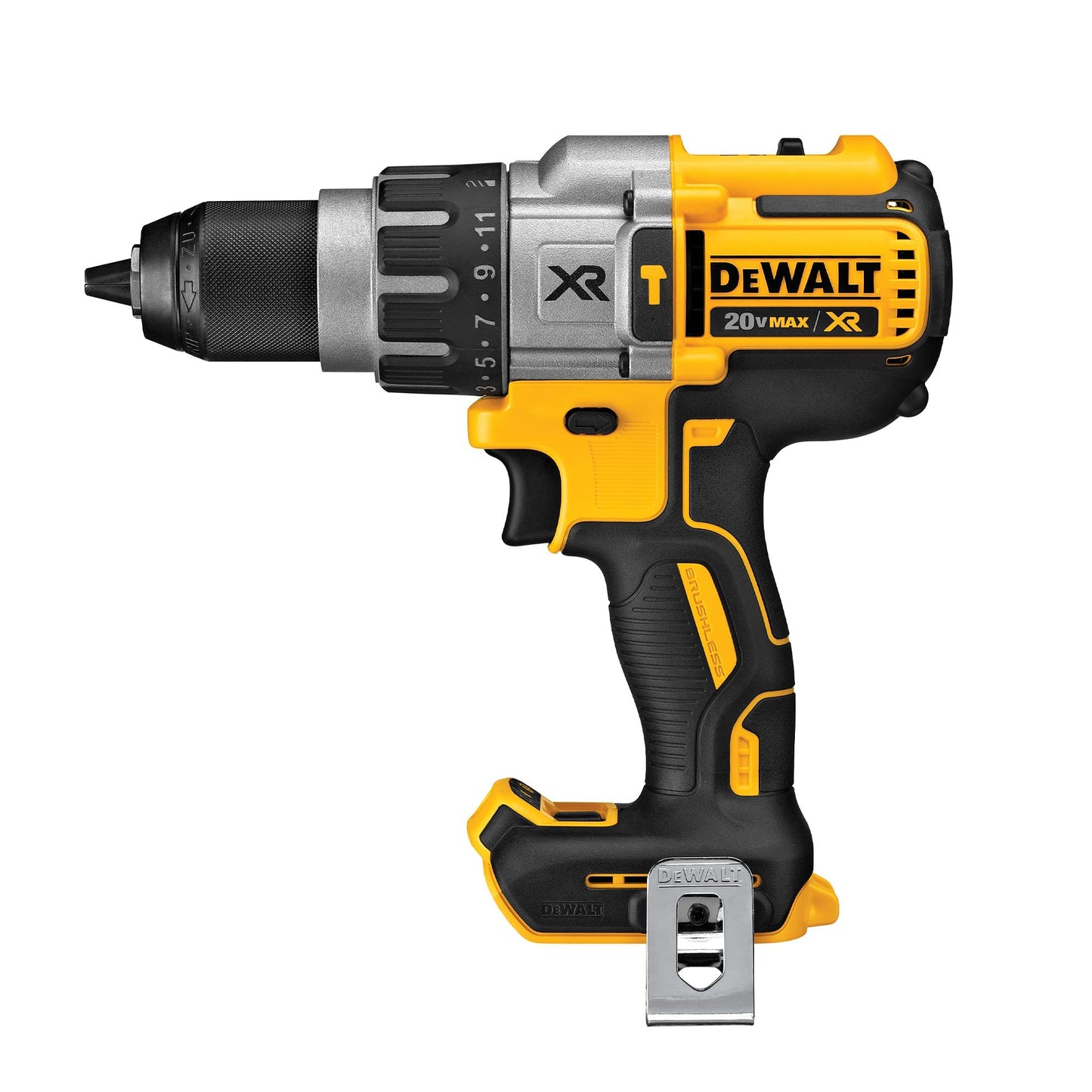 DEWALT 20V MAX XR Cordless Hammer Drill Driver Brushless, Heavy Duty 1/2", 3-Speed, Tool Only (DCD996B)