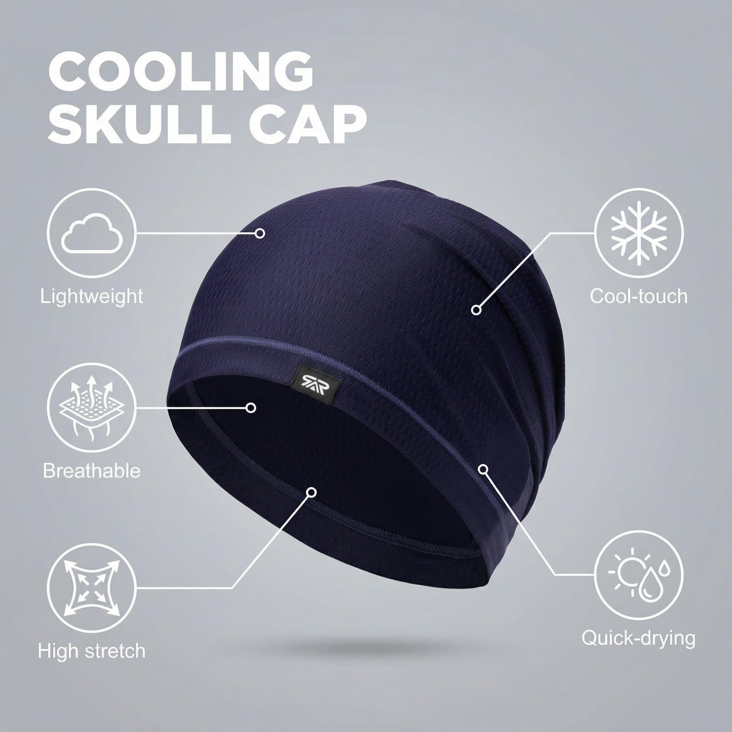 LONGLONG 2 Pack Summer Beanies - Lightweight Breathable Cooling Skull Caps for Women Men Sports & Daily Wear