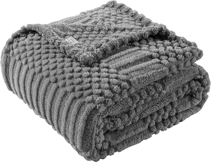90x104 Inch Grey King Size Blanket - Soft & Fluffy Fleece, Neutral Tan Color, Cute & Aesthetic, Perfect for Sofa, Couch, Bed, Living Room & Bedroom, All-Season Use, Plush & Cozy Decorative Blanket