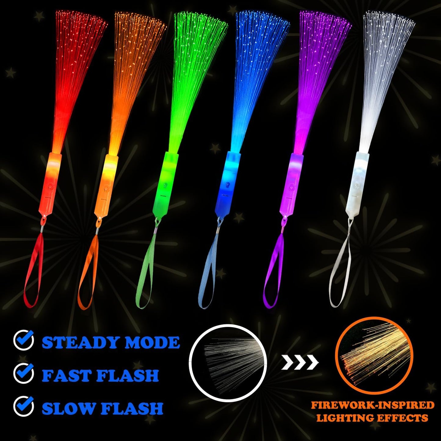 Skiennix Glow Sticks - 6 Pack Neon Party Favors for Kids | Light Up Camping & Birthday Essentials