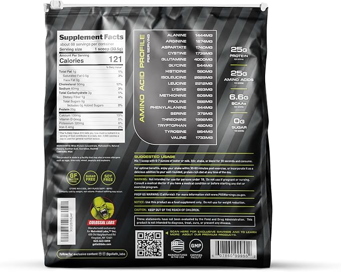 Muscle Whey Protein Flavored Protein Powder, 25,000mg Amino Acids/Serving, Cold Filtered(Packaging May Vary) (5 Pound (Pack of 1), Cookies & Cream)