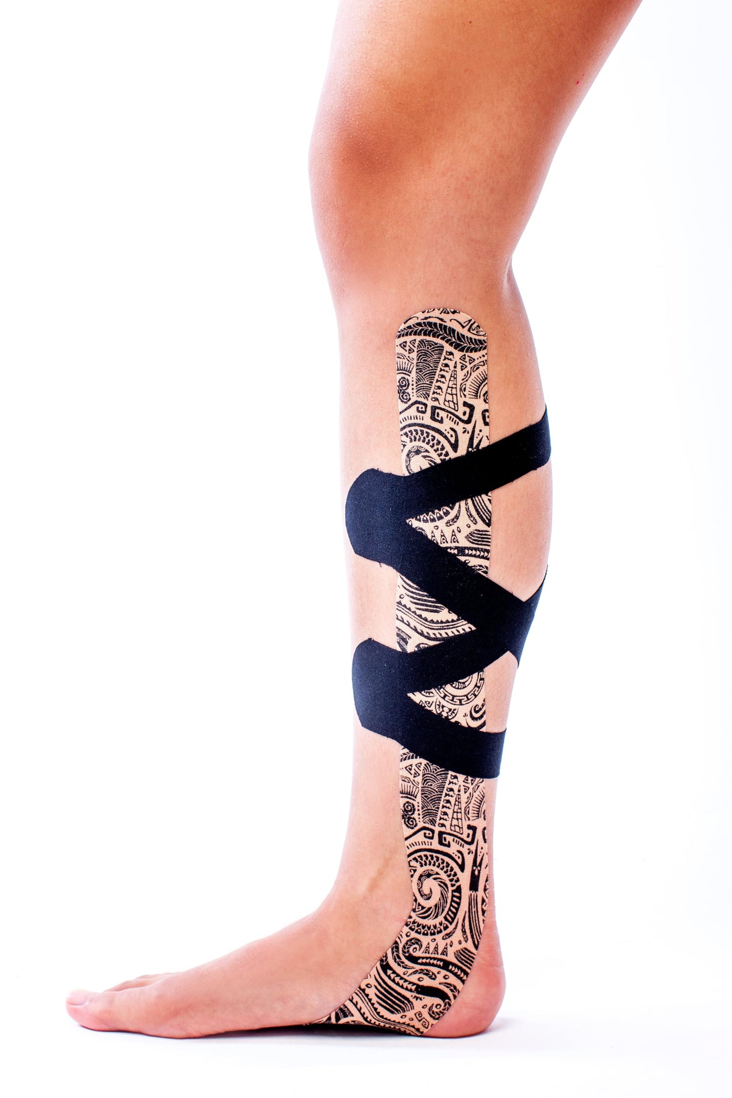 CureTape Art | Kinesiology Tape for Body Pain | Elastic Therapeutic | Waterproof Athletic | Long-Lasting Medical K (Tattoo)