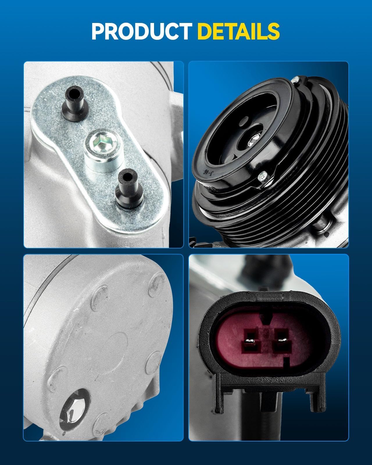 PHILTOP 68669 New Air Conditioner AC Compressor with Clutch for Ford Fusion 2006-2009, Fusion 2010-2012 2.5L/3L, Milan 2006-2009, Milan 2010-2011 2.5L/3L,Lincoln MKZ 2010, Zephyr 2006