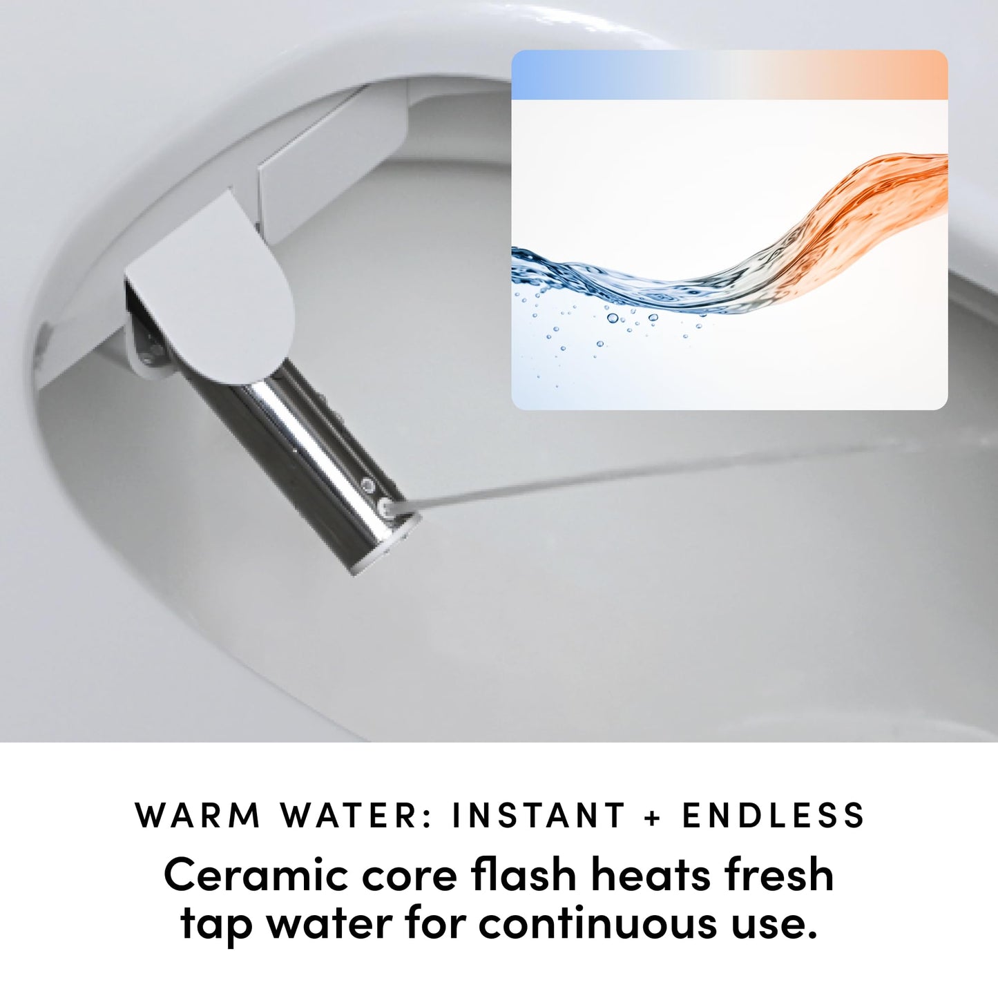 TUSHY Cloud Electronic Bidet Heated Toilet Seat: Instant Warm Water, Adjustable Air Dryer, Soft Close Lid and Seat & Night Light (Self Cleaning Nozzle and Water Filter), Elongated