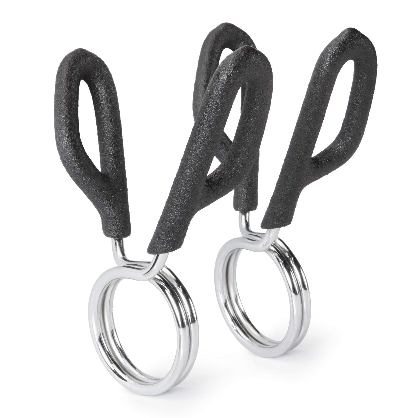 Marcy Weightlifting Accessory Spring Clip Collars for 1-inch Standard Size Weight Barbell Curl Bar and Dumbbell Handles (Sold in Pair) RBC-2, silver, 1 inch