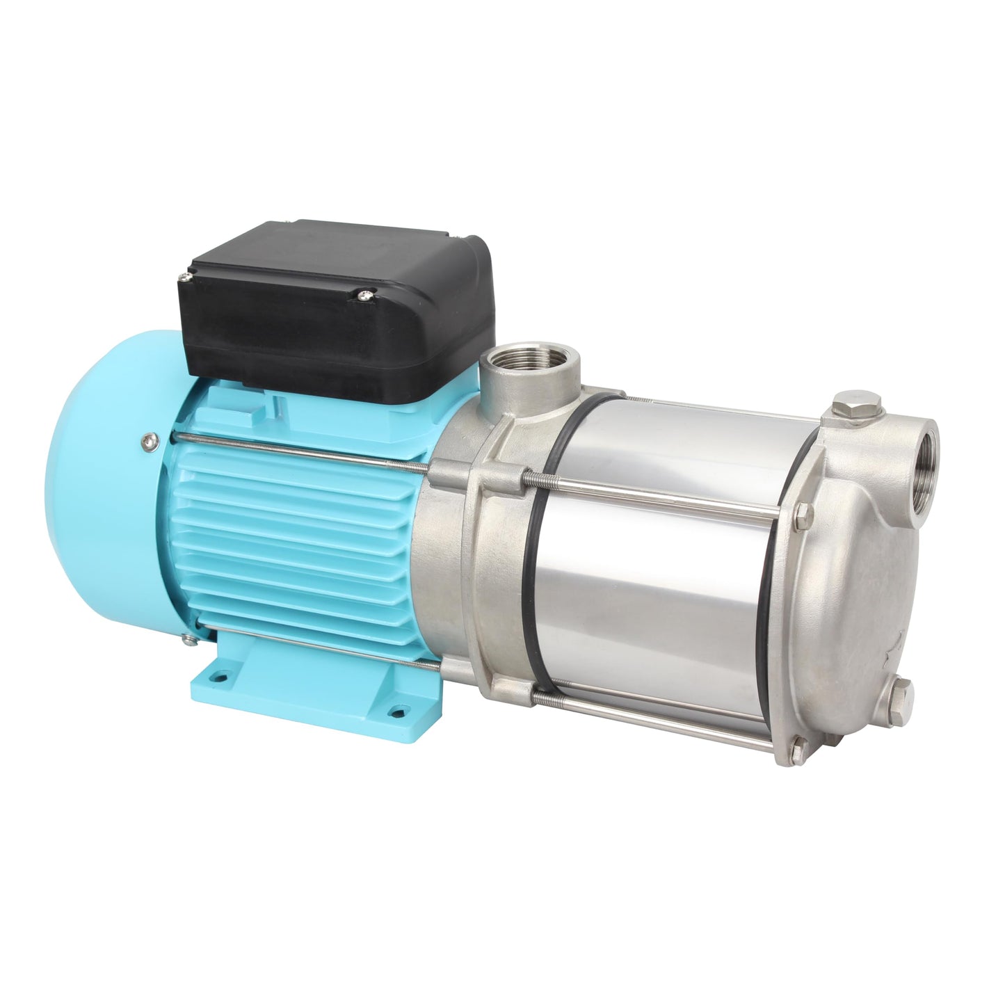 ELPIS Pro MHS90-4M Multistage Water Booster Pump, 1.1 kW (1.5 HP) Stainless Steel, 23.8 GPM, 144 ft Head, 1" NPT, 120V 60Hz for Home Pressure & Irrigation
