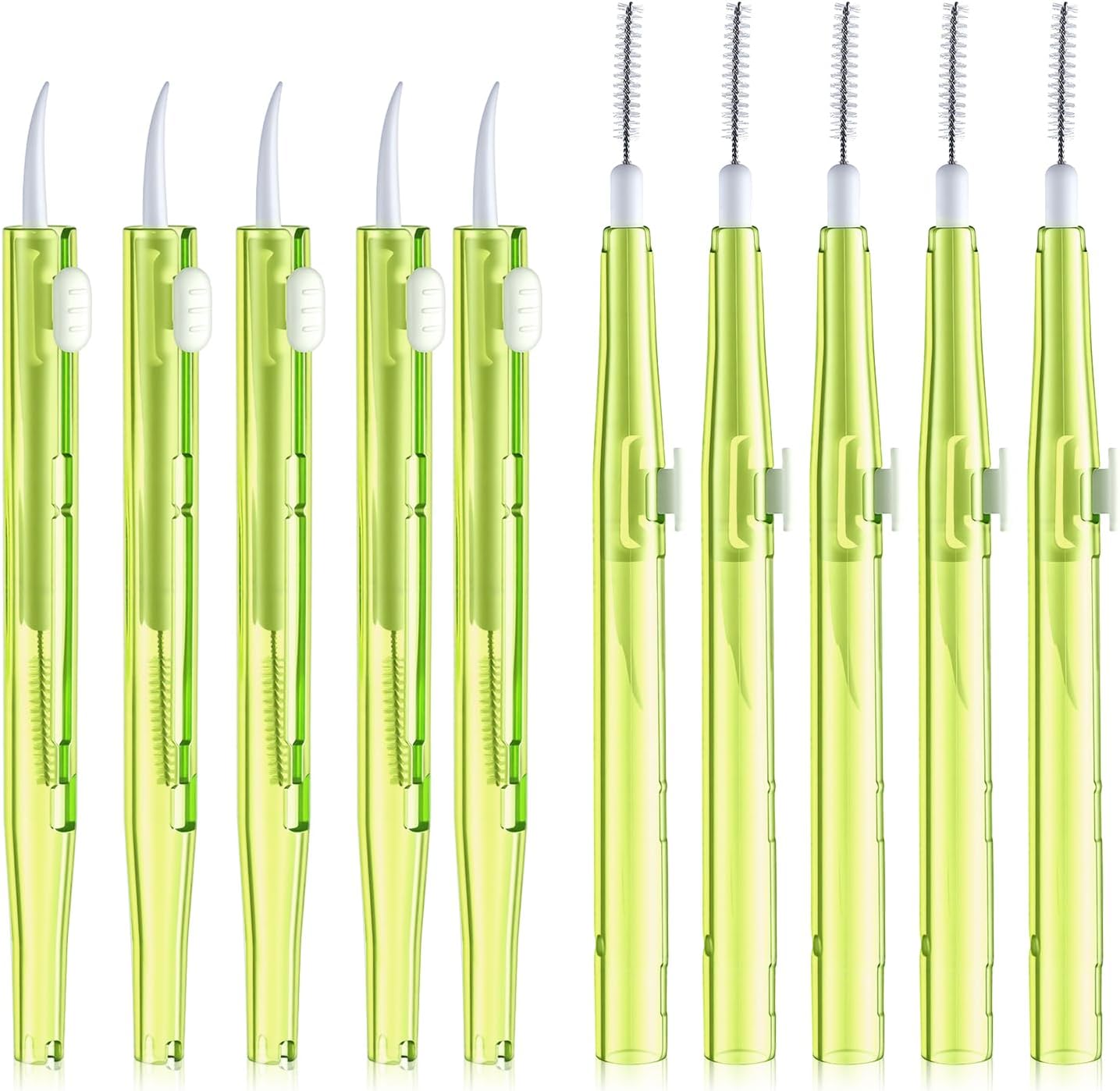AHQiZFX 10Pcs 17 Cell Phone Cleaning Kit, Dual Head Anti-Clogging Nylon Brushes Hook Cleaner, Multifunction Mini