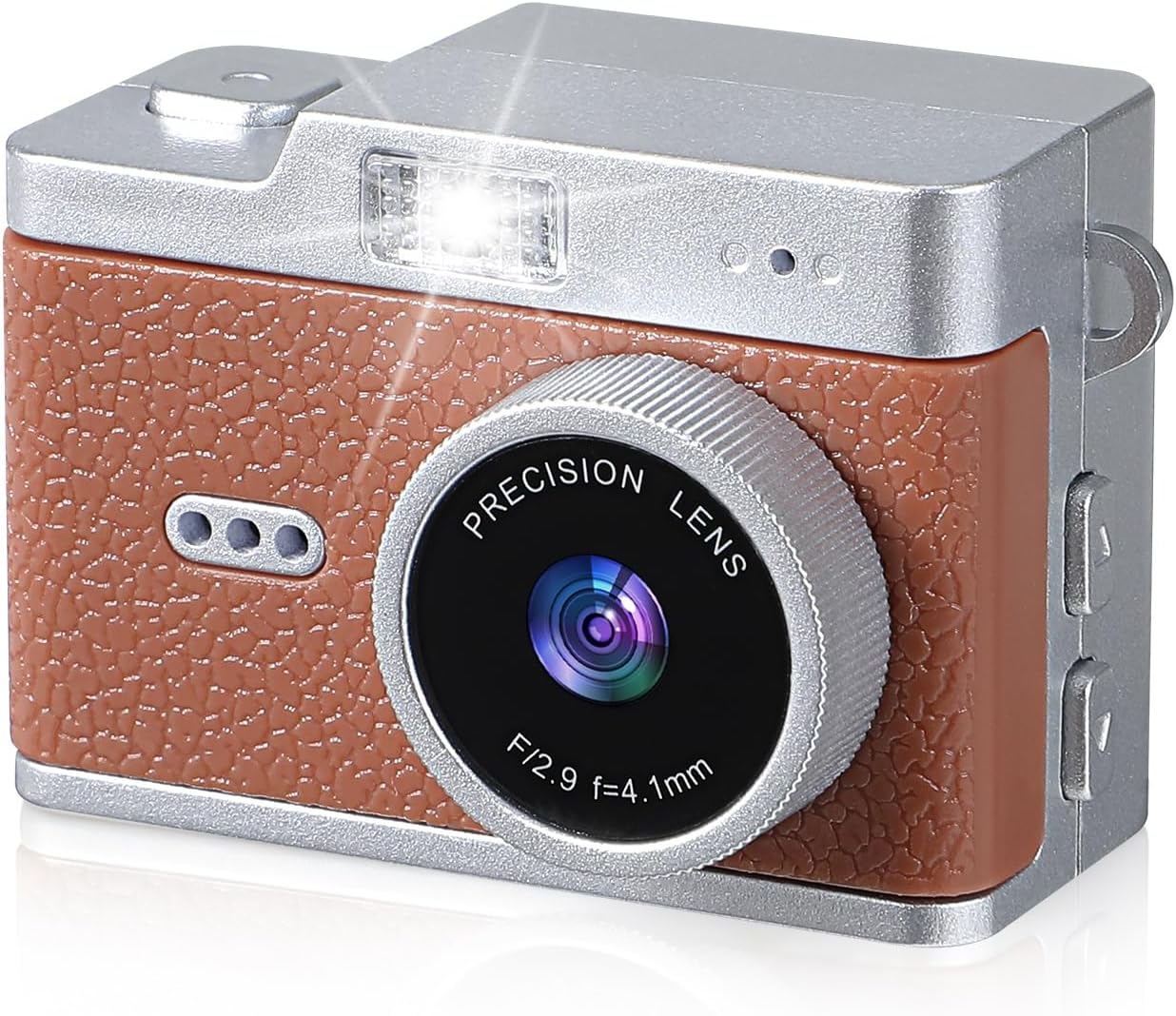 Brynnl 1080P 0.96" Mini Retro Keychain Digital Camera, Ultra-Compact Tiny Camera with Video, Display, Long Battery