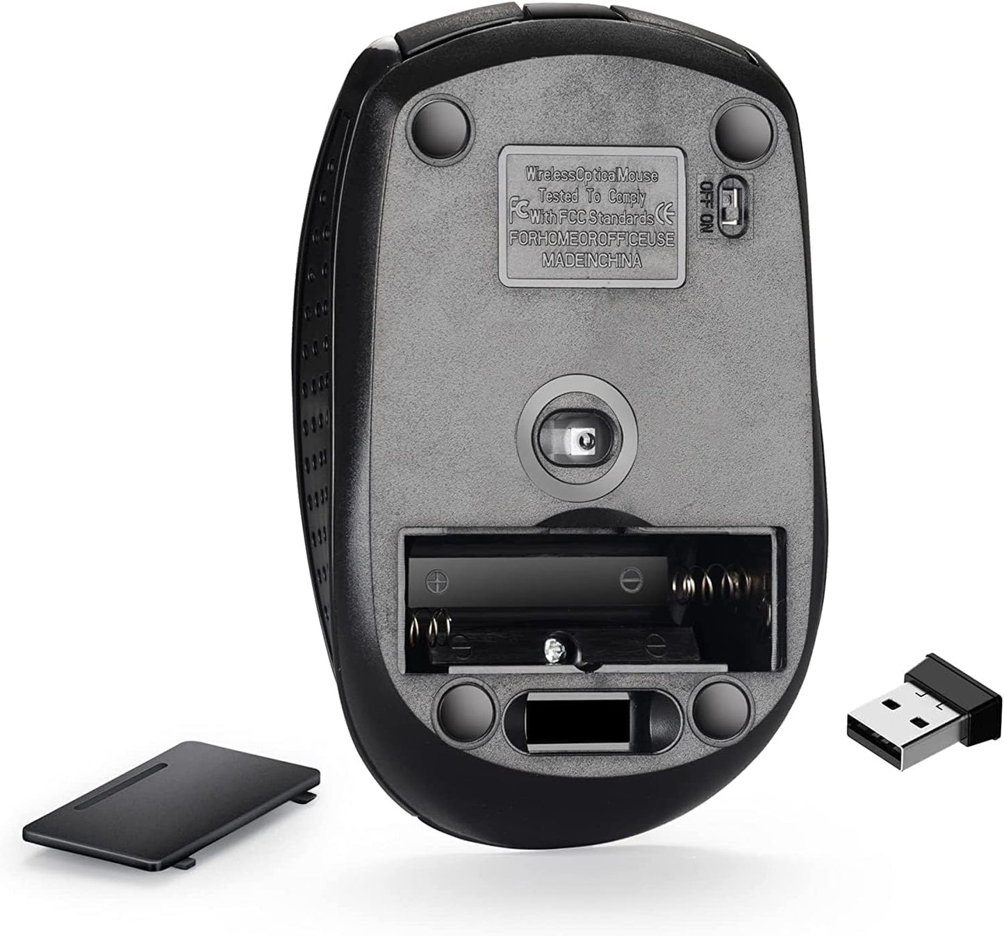 FANTIA 2.4GHz 1600DPI Wireless Optical Mouse Mice USB Receiver for Laptop PC Tablet Computer with USB Receiver