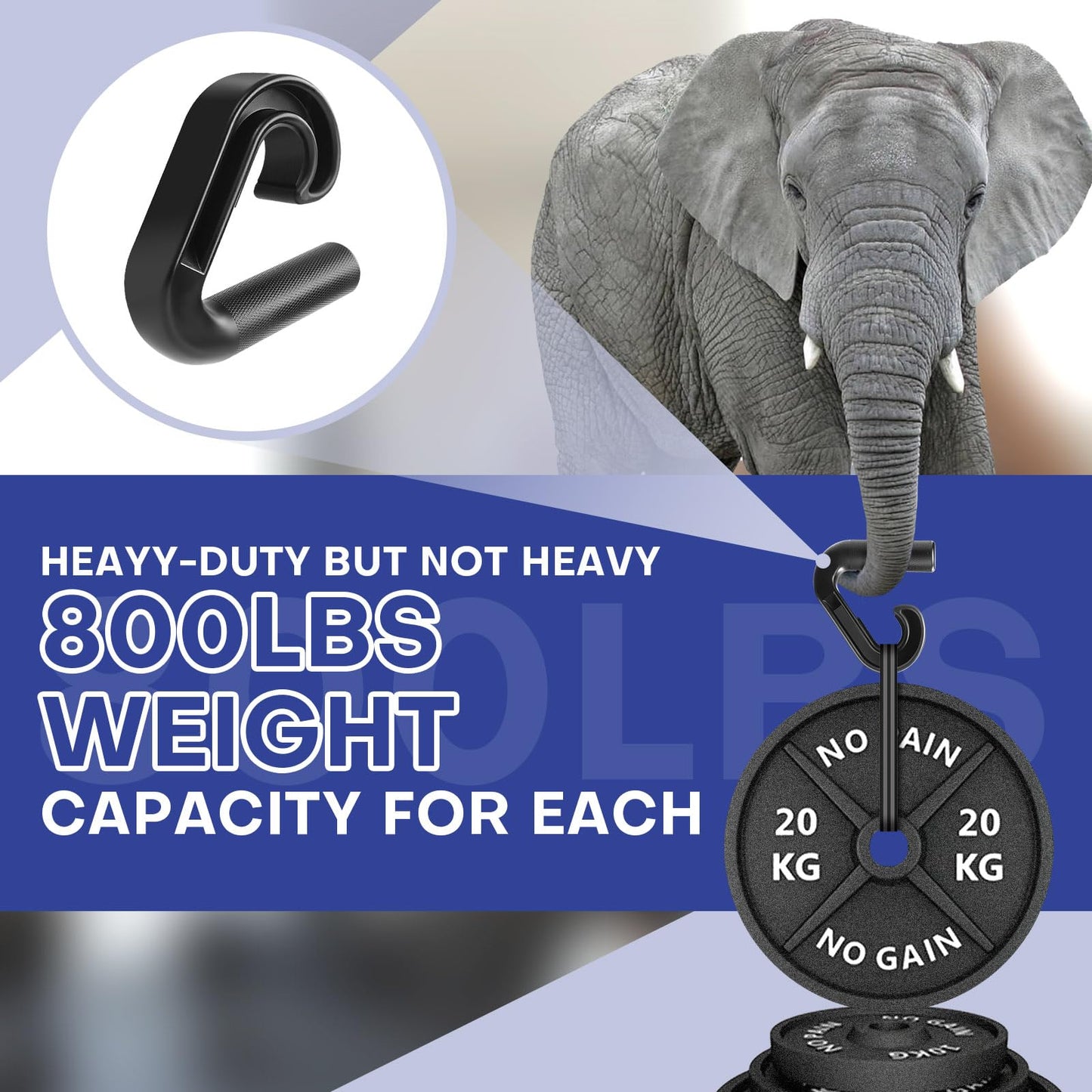 Rolitwils Neutral Grip Pull Up Handles - Heavy Duty Multi-Purpose Handles for Pull Ups & Deadlifts - Ergonomic Workout Handles & Exercise Machine Attachments with Premium Grips