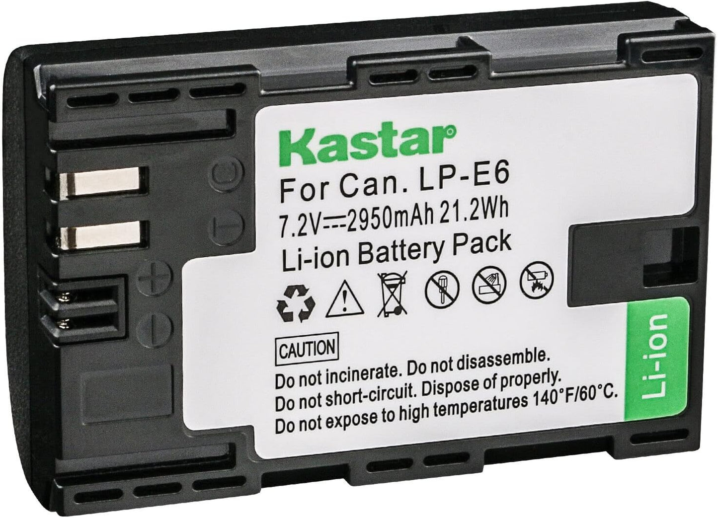 Kastar 1-Pack LPE6NH R6 Battery Replacement for Canon Battery, Canon EOS Mark II Mirrorless Camera