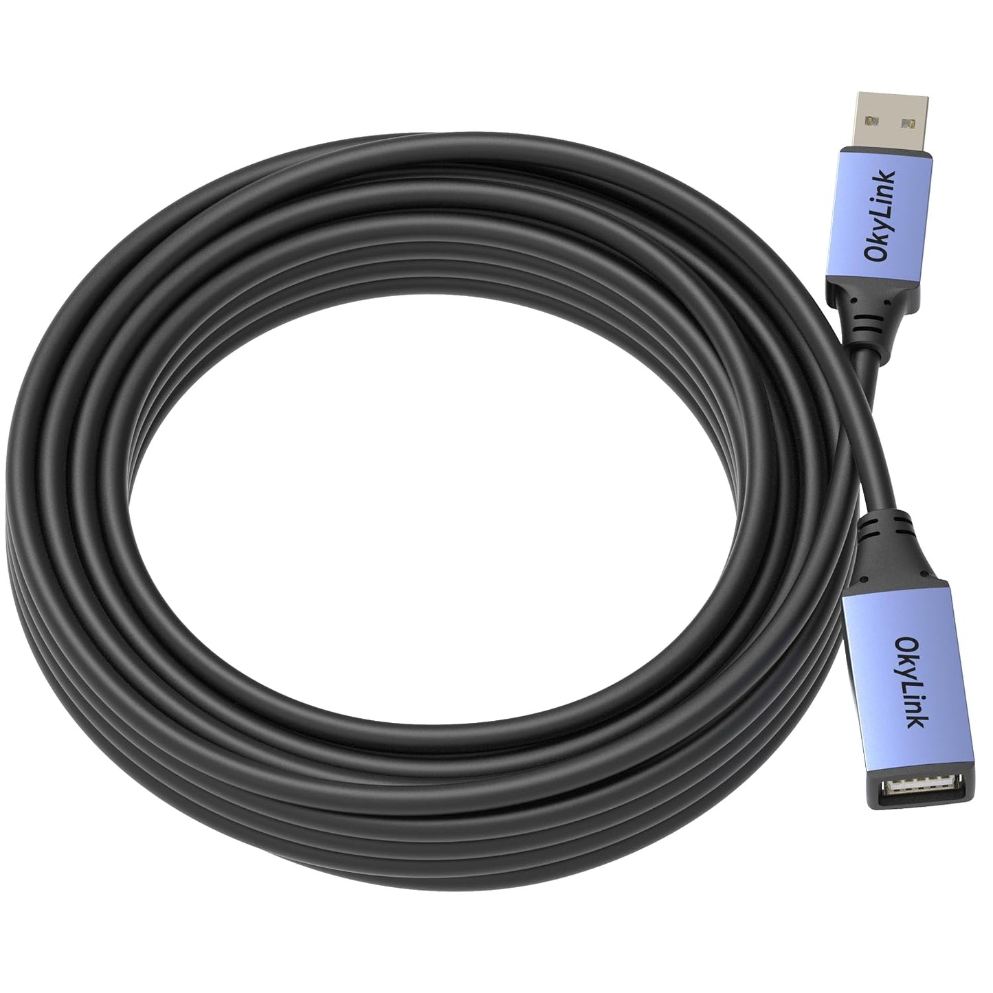 32ft(10M) 2.0 480Mbps OkyLink Active USB Extension Cable A Male to A Female for Printer, Mouse,Keyboard,Scanner,Camera
