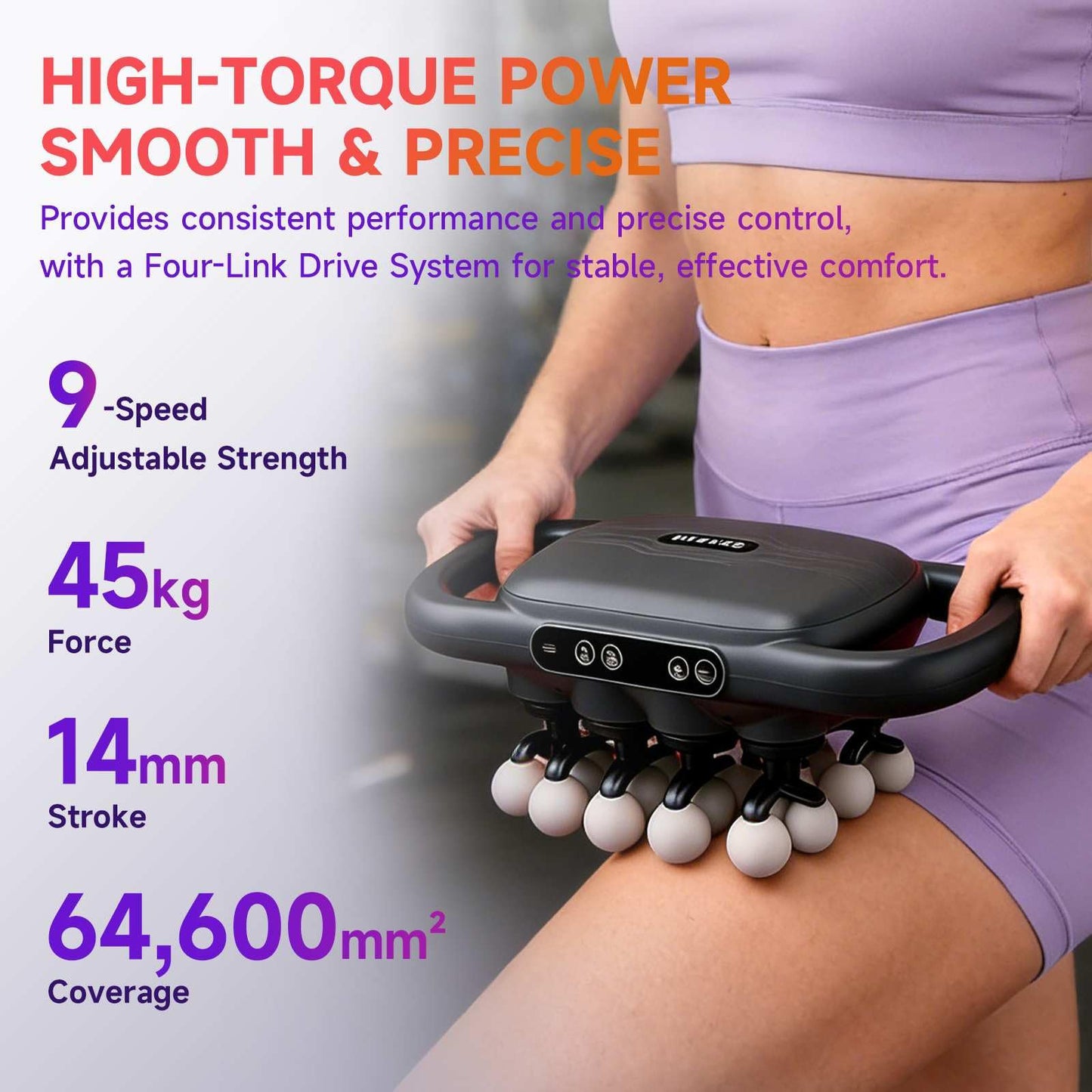 LOVMASSG 28-Heads Massage Gun Set for Total Body Muscle Recovery, Deep Tissue Percussion Massager with 9 Adjustable Modes, Quiet High-Power Back & Full-Body Massager for Home, Gym & Office,