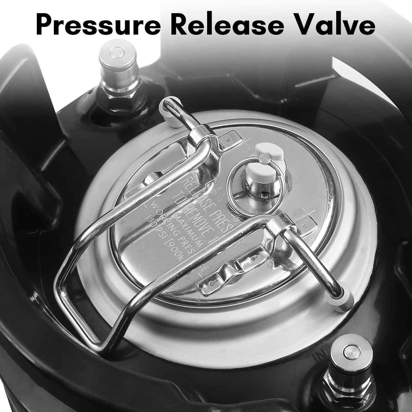 TMCRAFT New 2.5 Gallon Ball Lock Keg, Stainless Steel Beer Keg with Dual Rubber Handle for Home Brew- 2 Pack