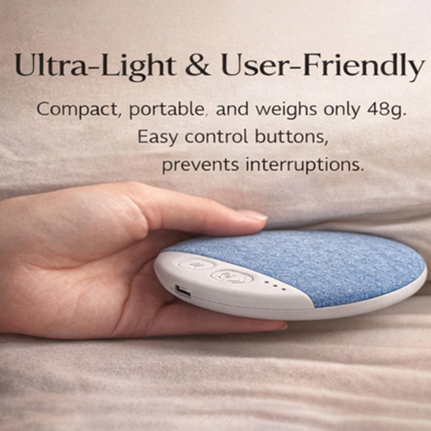 Zedamso (Blue*2) Under Pillow Speaker Bluetooth for Sleeping, Bone Conduction Pillow Speaker, Ultra Thin Flat Pillow