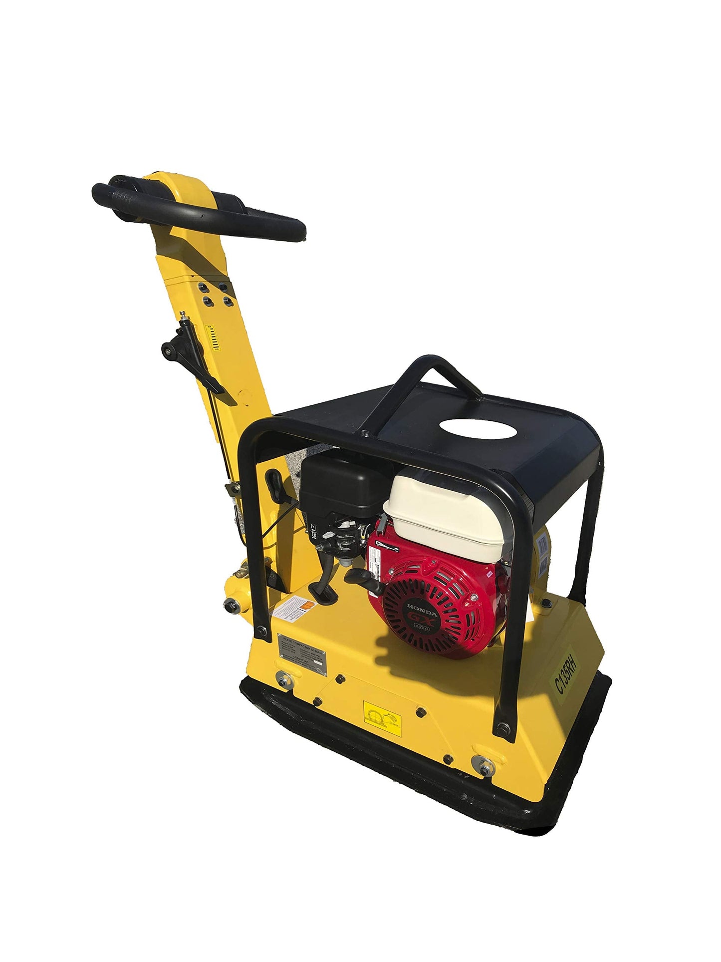CORMAC C135RH Hydraulic Reversible plate compactor, gasoline engine GX160 @ 5.5 Hp, weight: 320 Lb