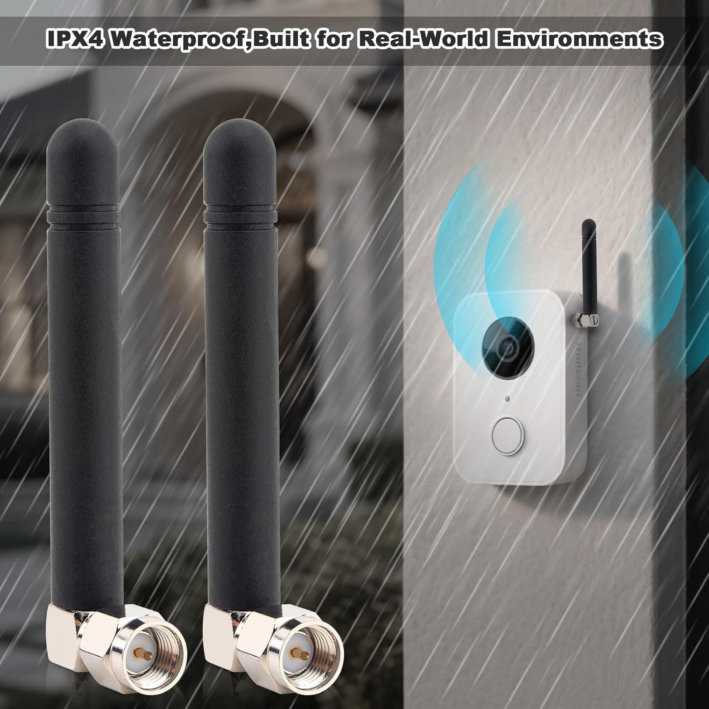 Kaunosta 3dbi 2.4GHz 2.4G 5CM RF1.13 15cm 2PCS WiFi Antenna SMA Male (Inner Pin) Network Bluetooth FPV Small Omni