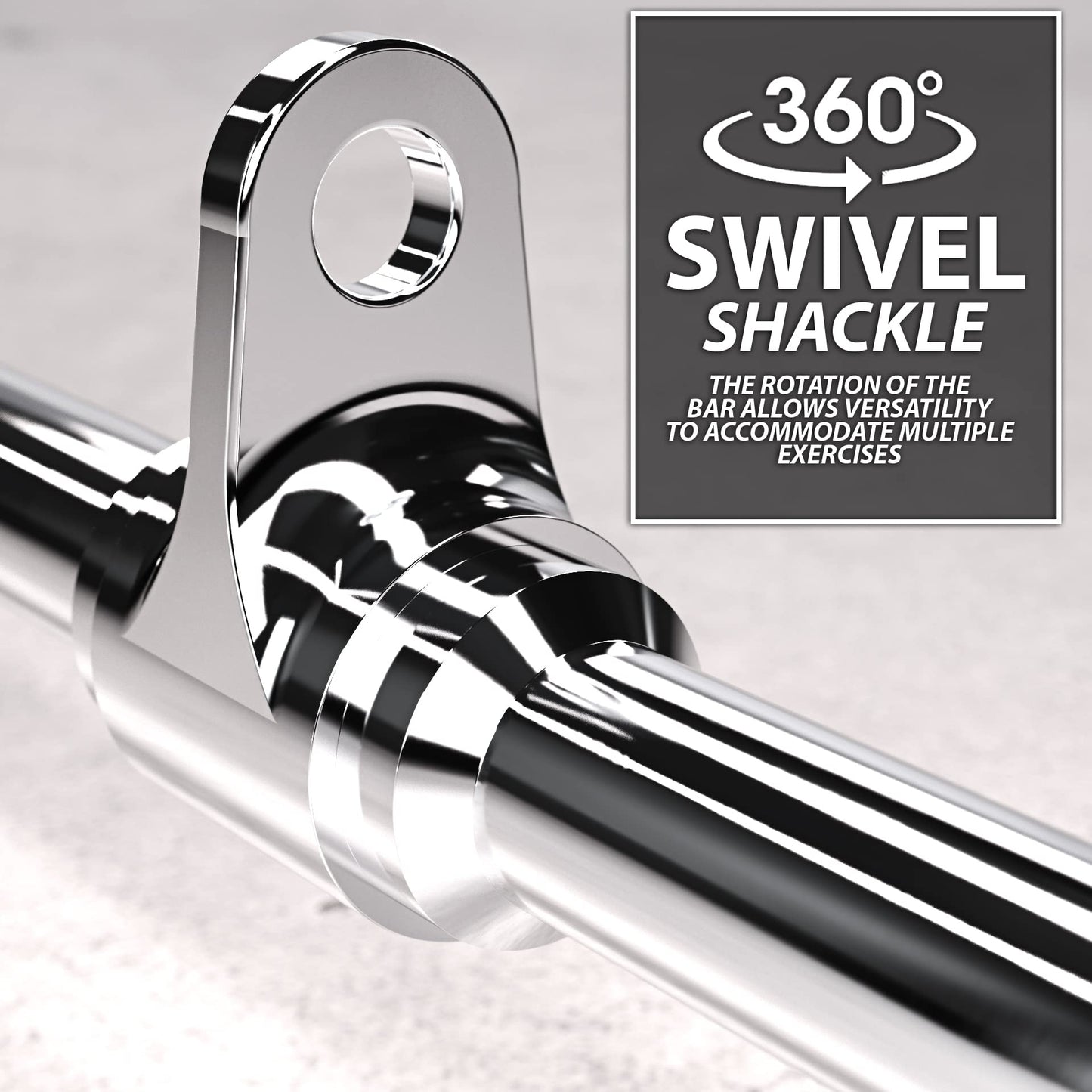 Synergee Pro-Style Lat Bar Cable Attachment. Universal Attachment for Cable Machines. Pull Down/Press Down Bar Accessory. Available Sizes 24”, 34” and 38”
