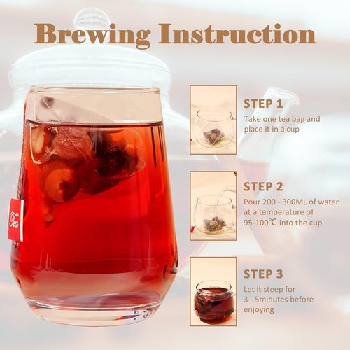 Kidney Tea Formula Ginseng Six Treasure Tea - Pure Natural Chinese Traditional Herbal Ginseng Six Treasure Kidney Detoxification Purification Tea Bag, Contains 7 Precious ingredient Formulas （30 bags/1 Pack)