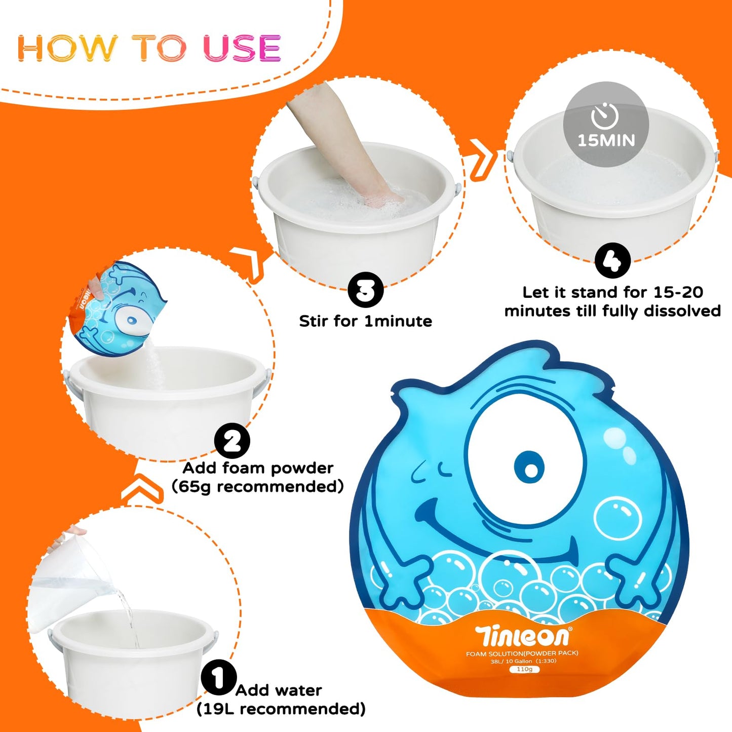 Foam Machine for Families and Party - Easy to Use Foam Making Toy with Large Foams Production, Perfect for Birthdays, Celebrations, and Backyard Events