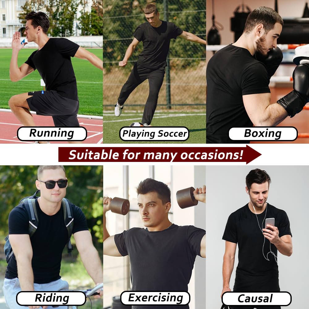Sauna Shirt for Men,Short Sleeve Sweat Suit for Men,Mens Sweat Compression T-Shirt Top for Gym Exercise