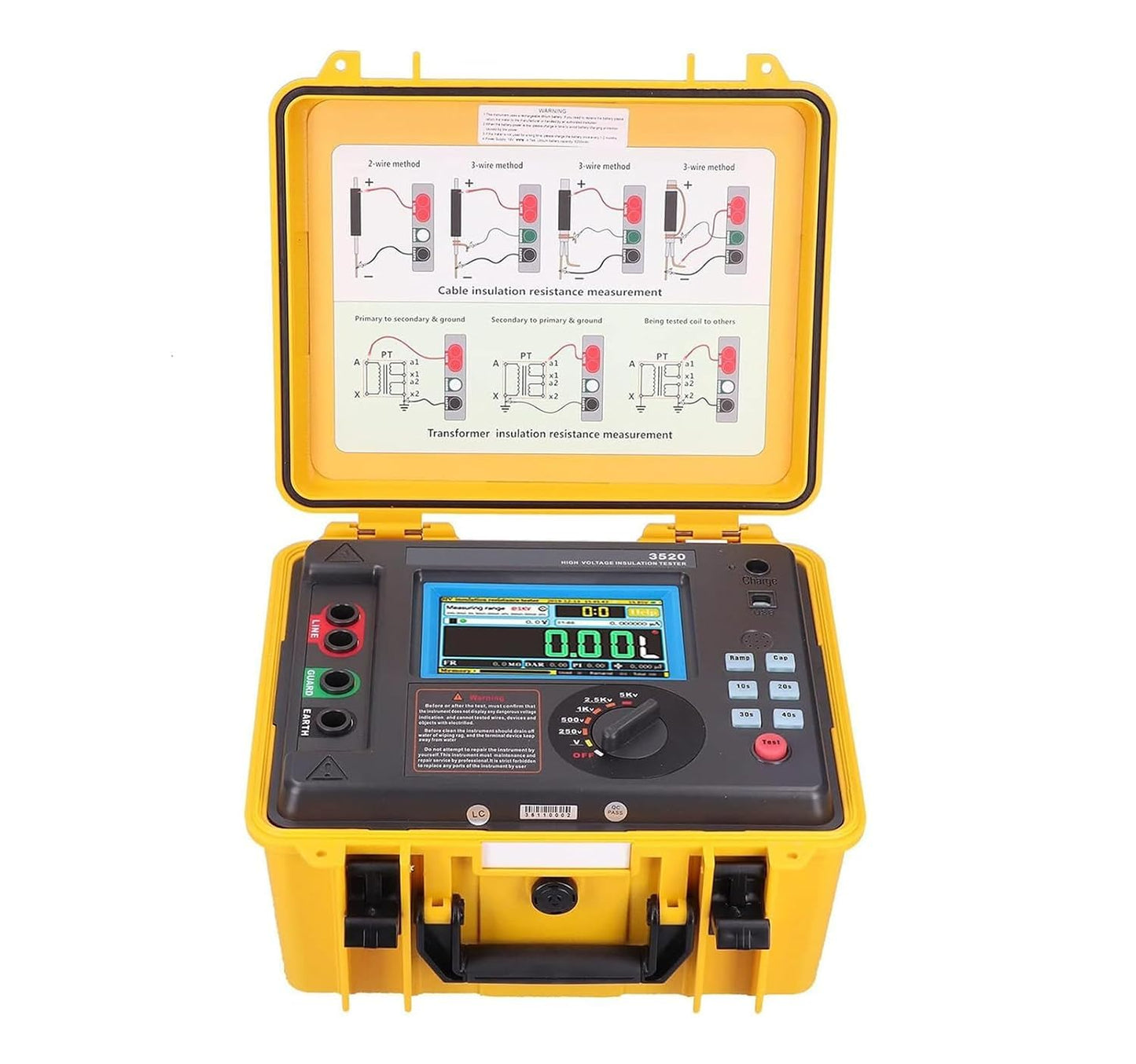 ETCR ETCR3520 5KV High Voltage Insulation Tester Megohm Meter 10TΩ 7mA