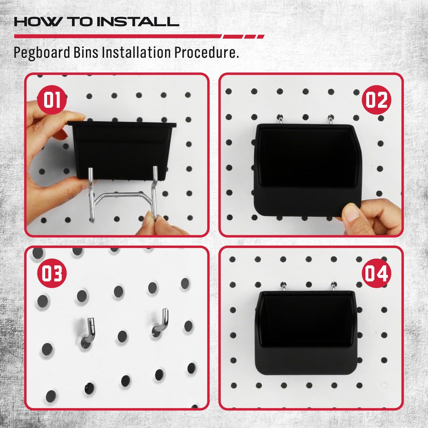 Ultimate 121-Piece Pegboard Hooks Set, Pegboard Accessories with Metal Hooks, Durable Peg Board Organizer Accessories, Pegboard Bins, Peg Board Tool Utility Hooks