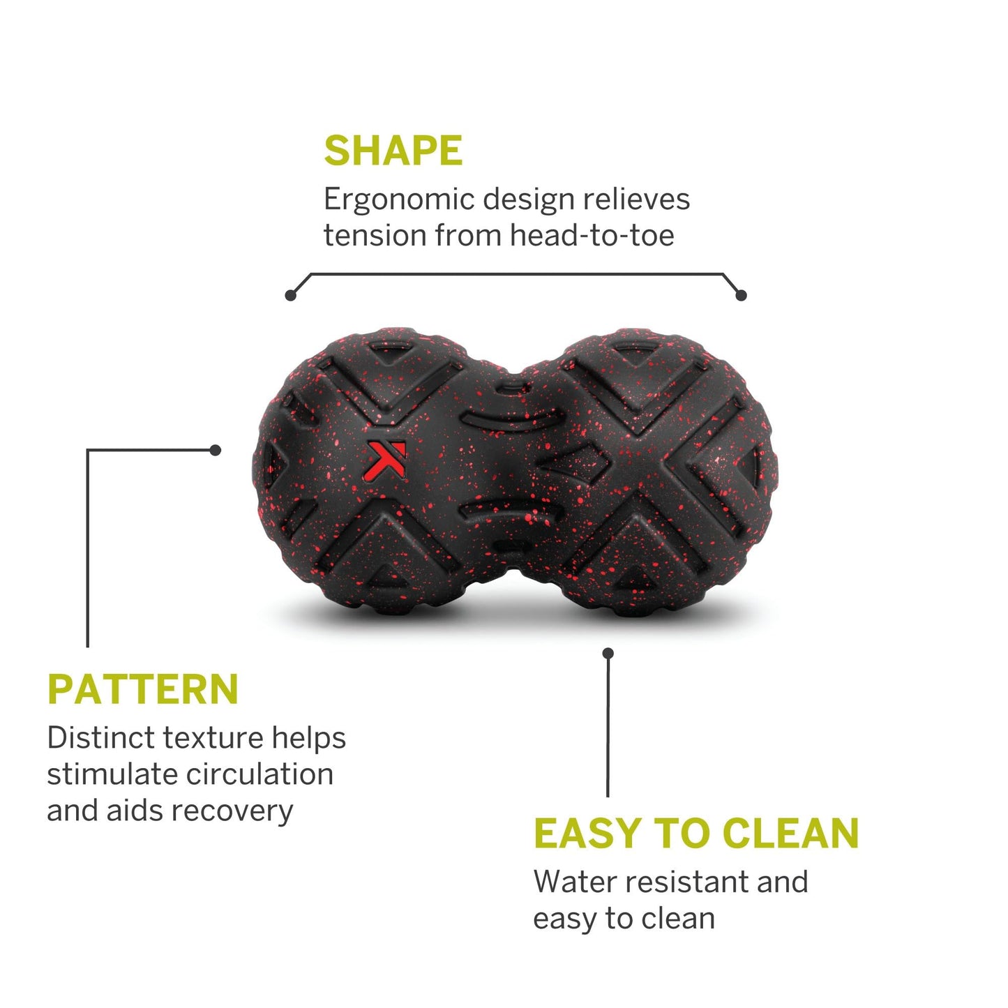 Trigger Point Performance TriggerPoint Universal Double Massage Ball 8-Inch Textured Roller
