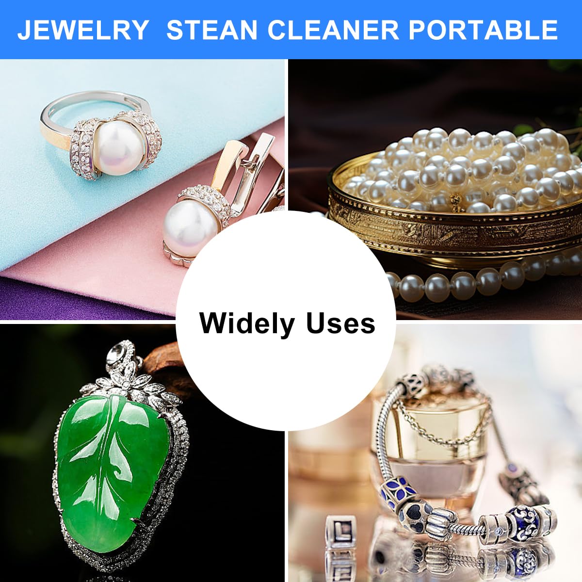 Jewelry Steam Cleaner Machine Professional for Ring Watch 1200W Commercial Jewelry Steamer High Pressure for Diamond Gold Silver 2L Stainless Steel Automatic Cleaning Steaming for Sunglass Scalpel