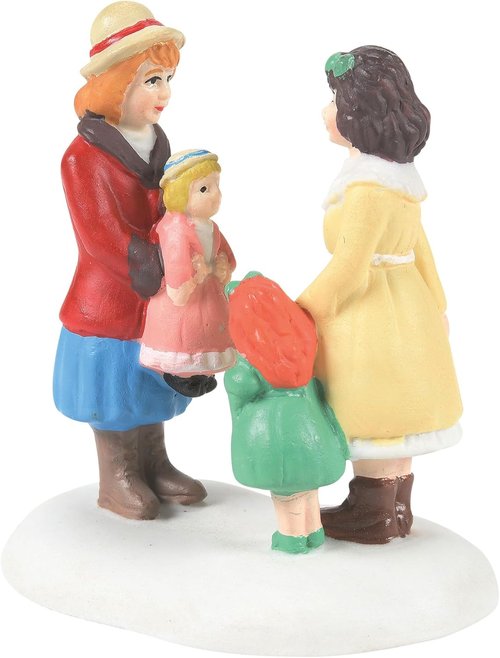 Department 56 | Dickens Village Accessories - Girls With Their Dolls Figurine, 2.13 Inch, Multicolor