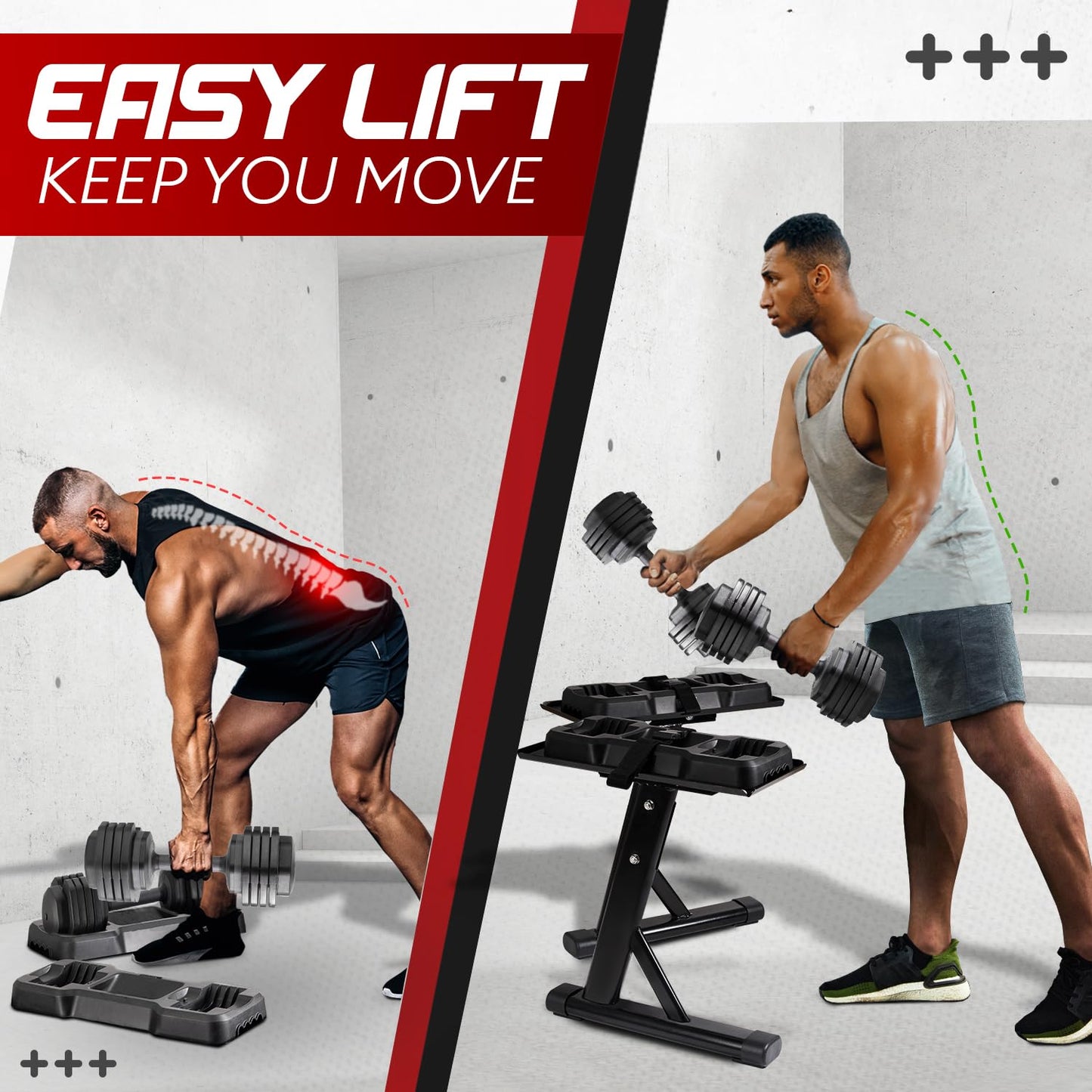 Yes4All Stand for Adjustable Dumbbells Up to 160 Pound - Spotter Stand, Rack & Weight Rack With Strap for Convenience, Safety & Easy Storage - Use With Expandable Dumbbells