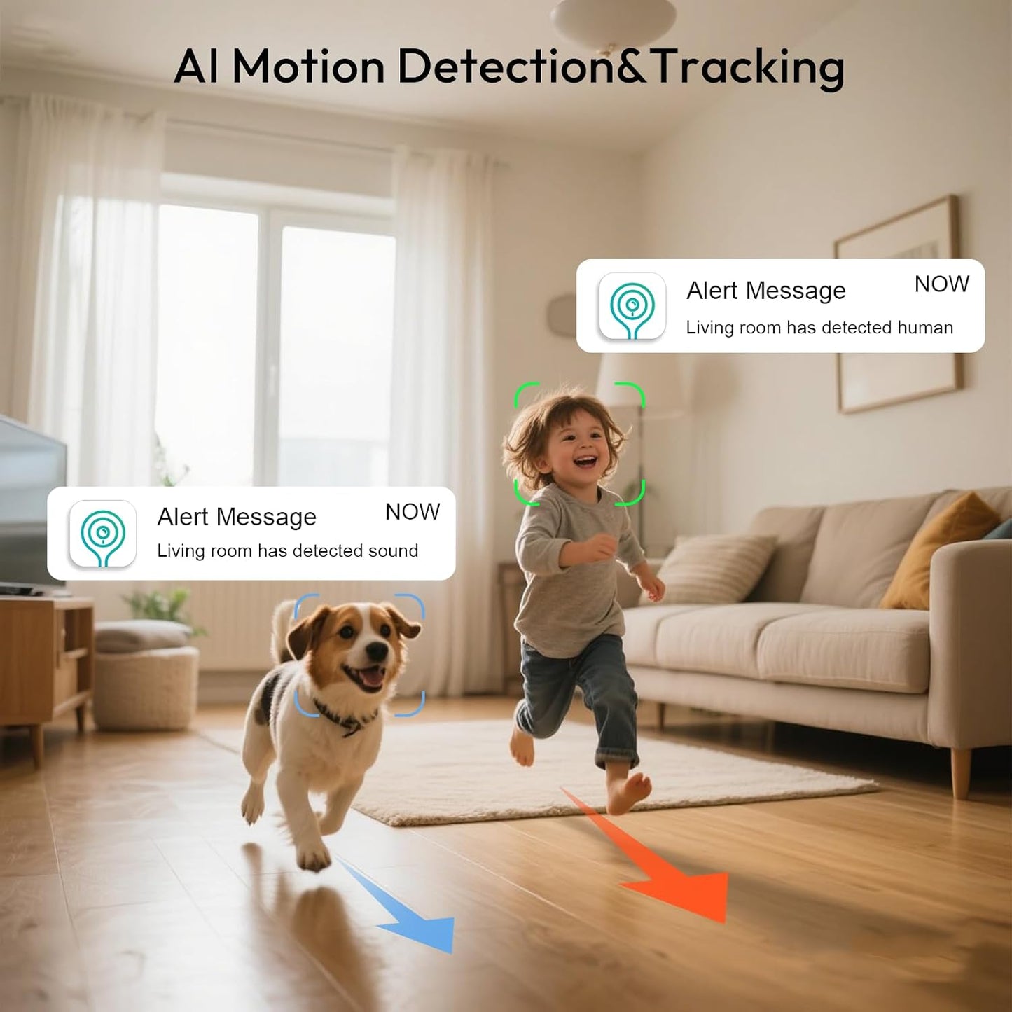 Rraycom 5G&2.4G WiFi,2K Security,360Pan 2-Way Indoor Camera Security Cameras for Home & Tilt, Dog/Pet Baby Camera