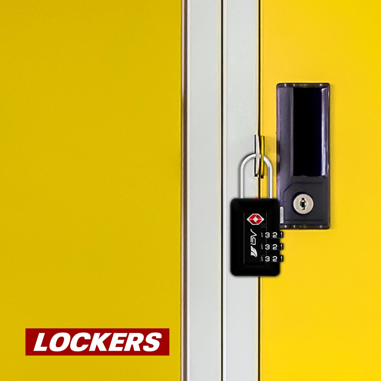 BV TSA Accepted Luggage Travel Lock, Set-Your-Own Combination Lock for School Gym Locker, Luggage Suitcase Baggage Locks, Filing Cabinets, Toolbox, Case (Black, 2 Pack)