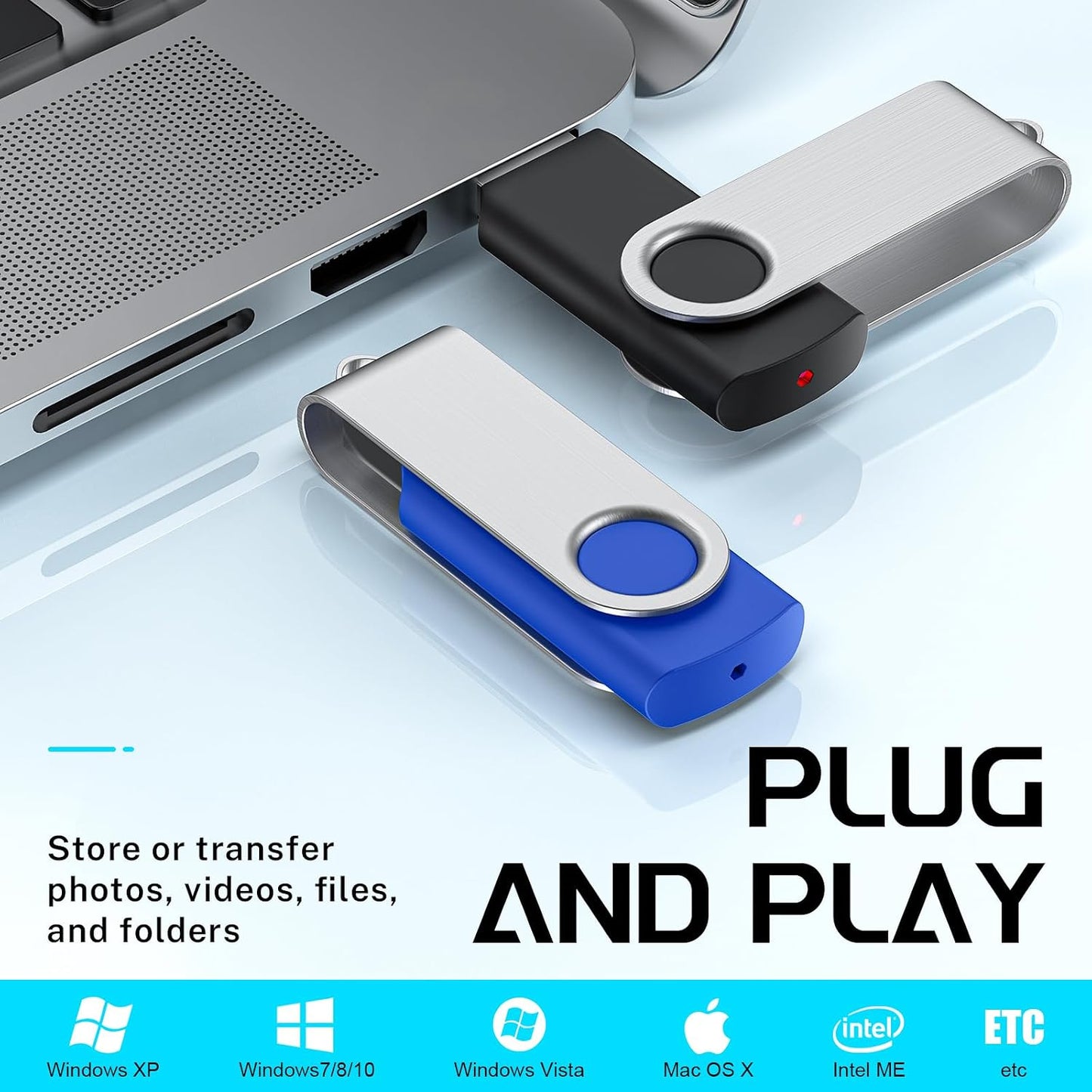 FEBNISCTE 1GB 10 Pack 1 2.0 10pcs Memory Stick USB Flash Drive Bulk - Bulk GB USB Stick Pendrive Multi-Coloured Thumb