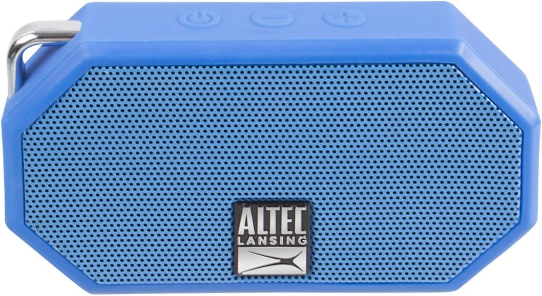 Altec Lansing IP67 30-Foot 6-Hour Portable Bluetooth Speaker Waterproof Outdoor Speaker with Range and Battery Floating