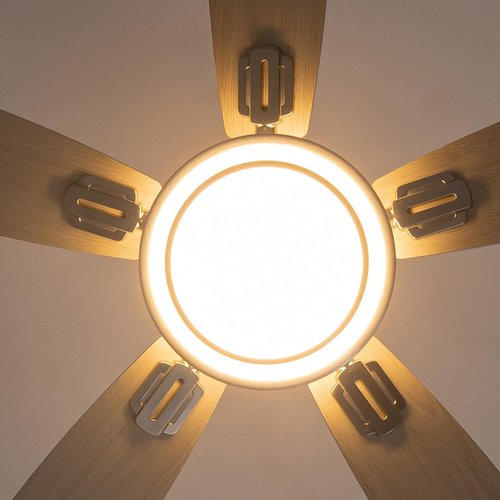 Ceiling Fans with Lights and Remote Control, 42 Inch Flush Mount Ceiling Fan with Quiet Reversible DC Motor, Dimmable LED Lighting, 6 Speeds, Timer, Nickel Ceiling Fan for Bedroom Living Room