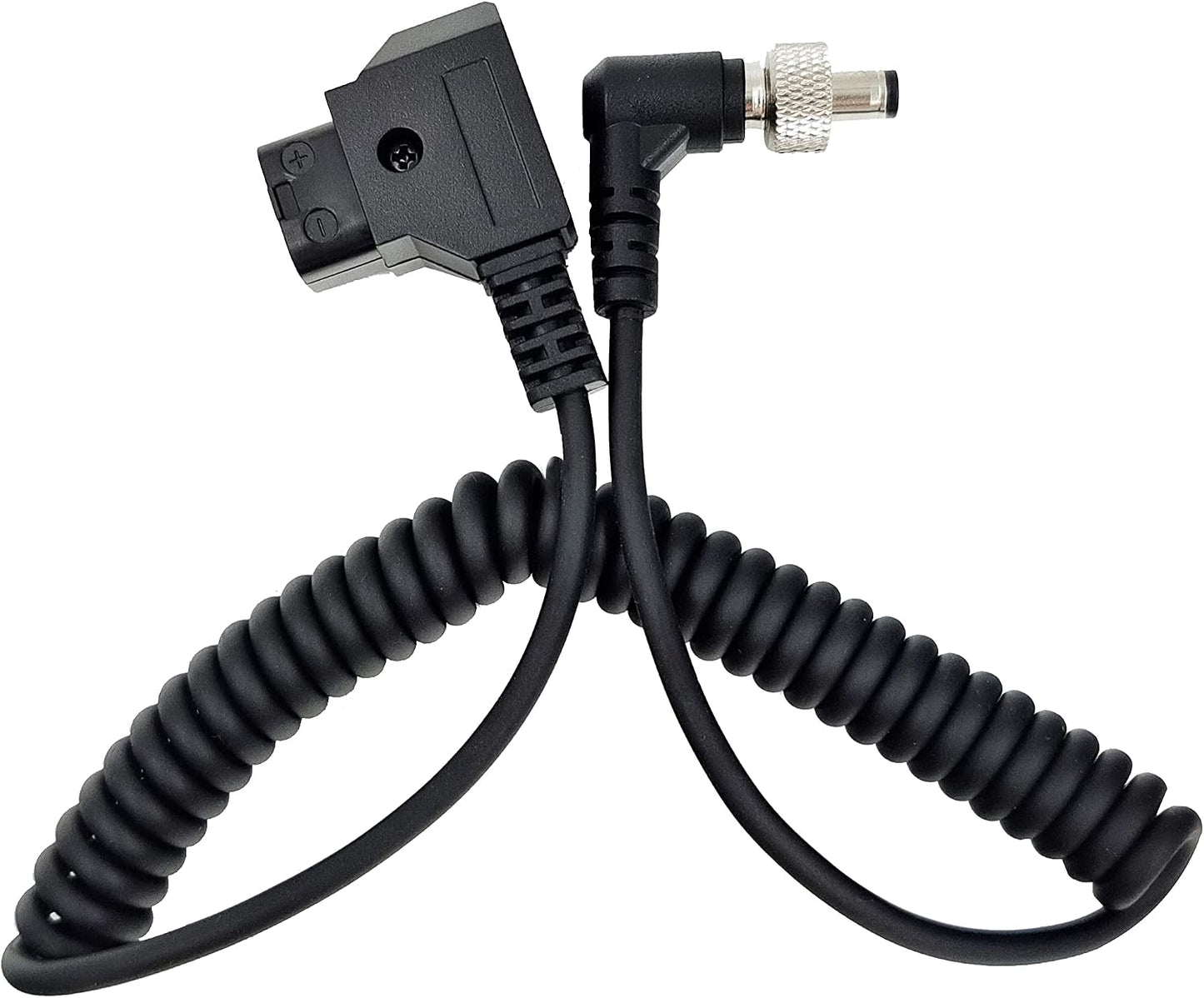 LSYRIA 5.5 2.1mm PIX-E7 PIX-E5 7 400s, 40inch D-Tap to Locking DC Monitor Power Cable, Right Angle Cable Suitable