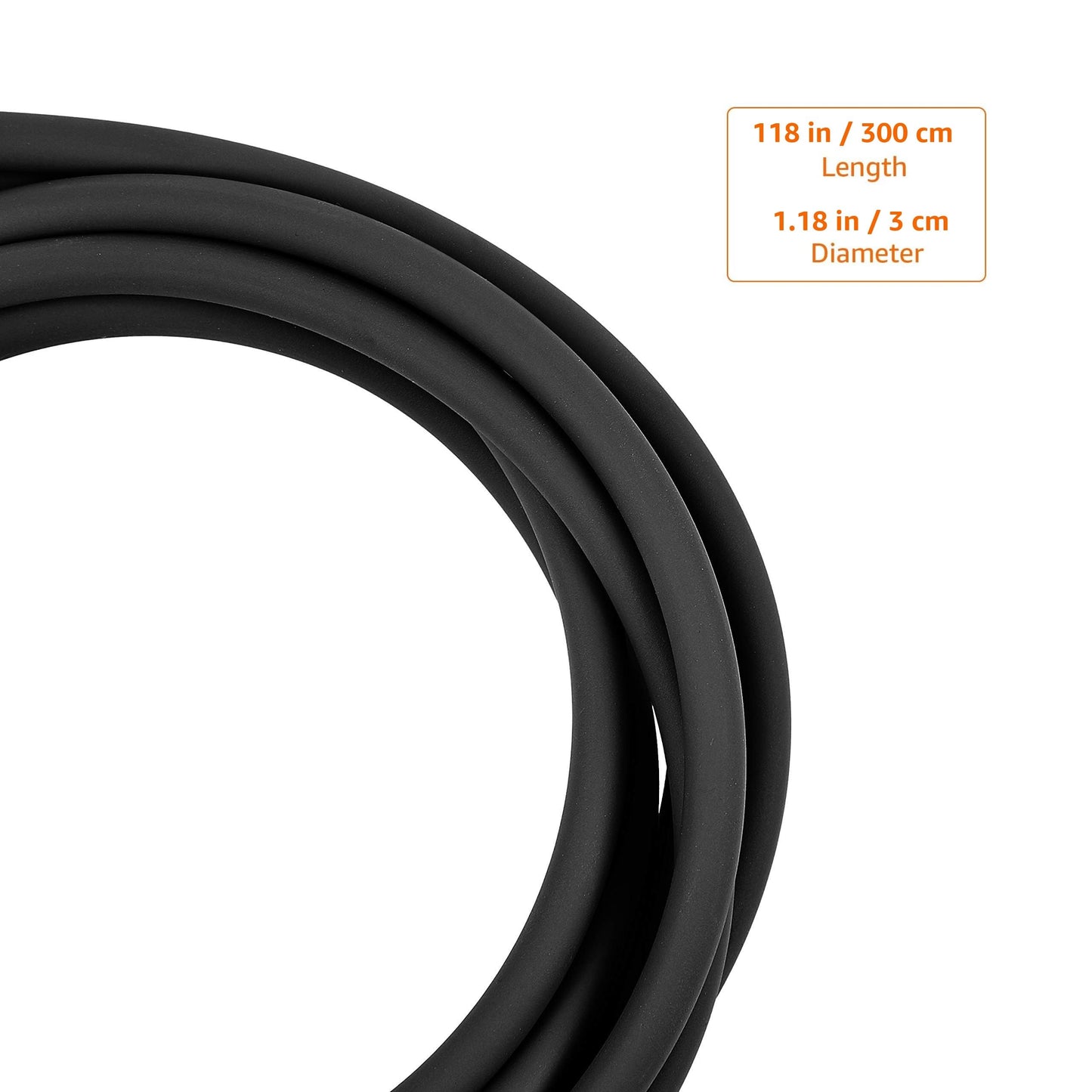 Amazon Basics Jump Rope for Exercise, Cardio and High-Intensity Training, Lightweight with Ball-Bearing Handles, 118 Inches, Black