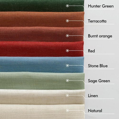 MIULEE Linen Curtains - 84 Inch Light Filtering Semi-Sheer Drapes | Terracotta 2 Panels for Living Room & Bedroom