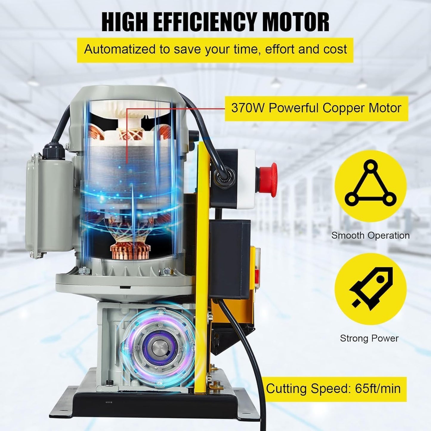 Wire Stripping Machine 0.06 inch -1.5 inch, 370w Portable Powered Wire Stripper Machine, 11 Channels 10 Blades & 65ft/minute, Automatic Wire Stripping Tool for Recycling Copper Wire
