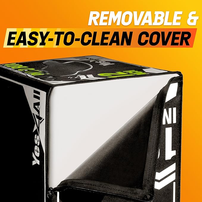 Yes4All 3-in-1 Soft-Padded Plyo Box With Wooden Core, Non-Slip Multi-Use Cushioned Plyometric Jump Box with Vinyl Cover for Jumping, Conditioning, Strength Training
