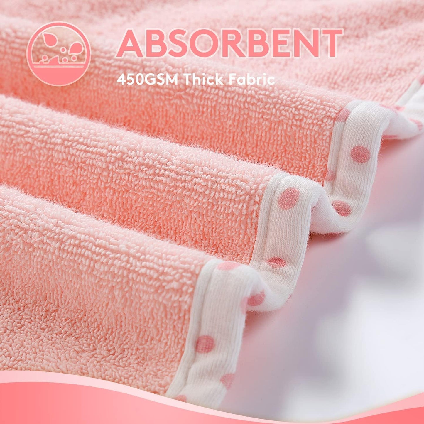TBEZY Baby Hooded Towel - Ultra Soft Thick Cotton with Unique Bunny Design for Newborns