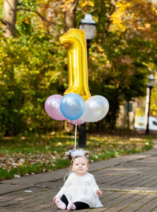 Gold Number 24 Balloon - 40 Inch Golden Birthday Decoration for 24th Celebration | Party Supplies