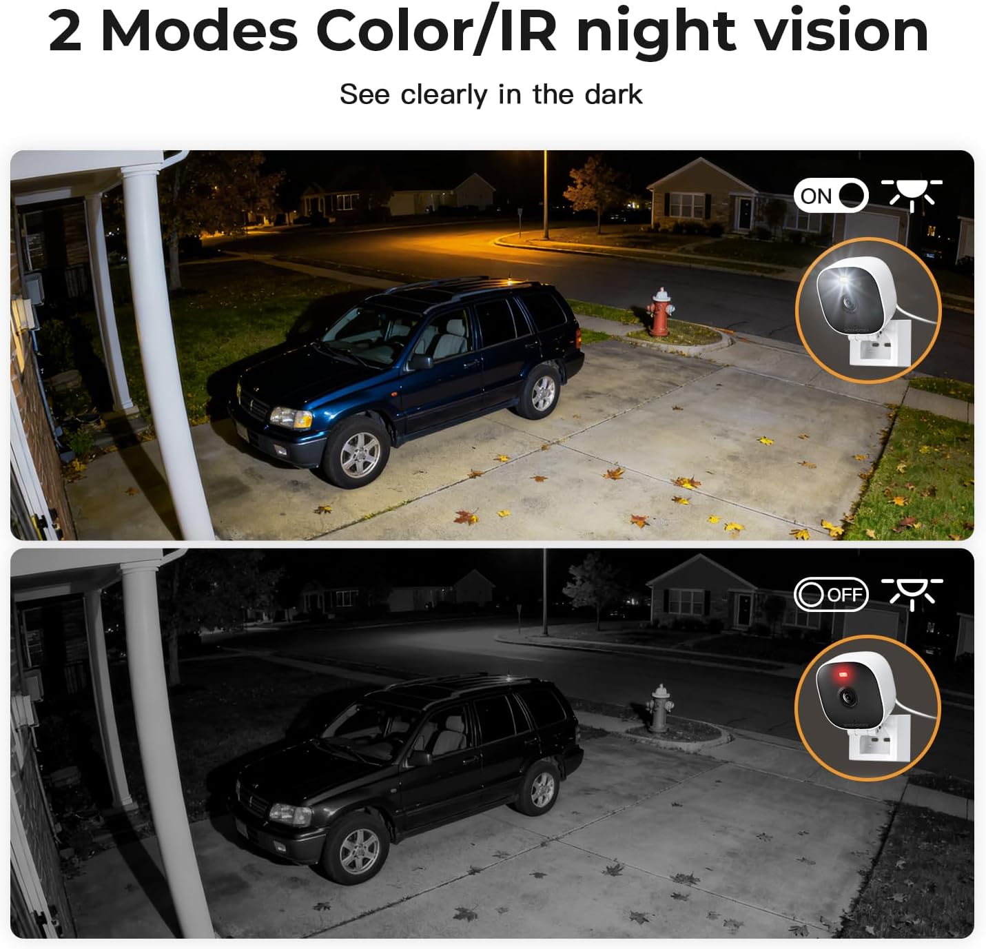 VSMAHOME 2K Vision,2-Way 24/7 128G Included),2-Pack Cameras for Home Security,Indoor/Outdoor for Baby/Elder/Pet